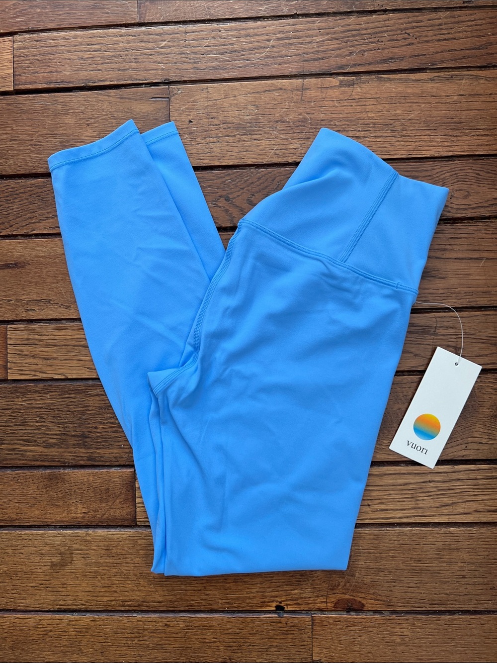 Vuori Oasis Blue All The Feels Leggings Regular Length Size Small New With Tags